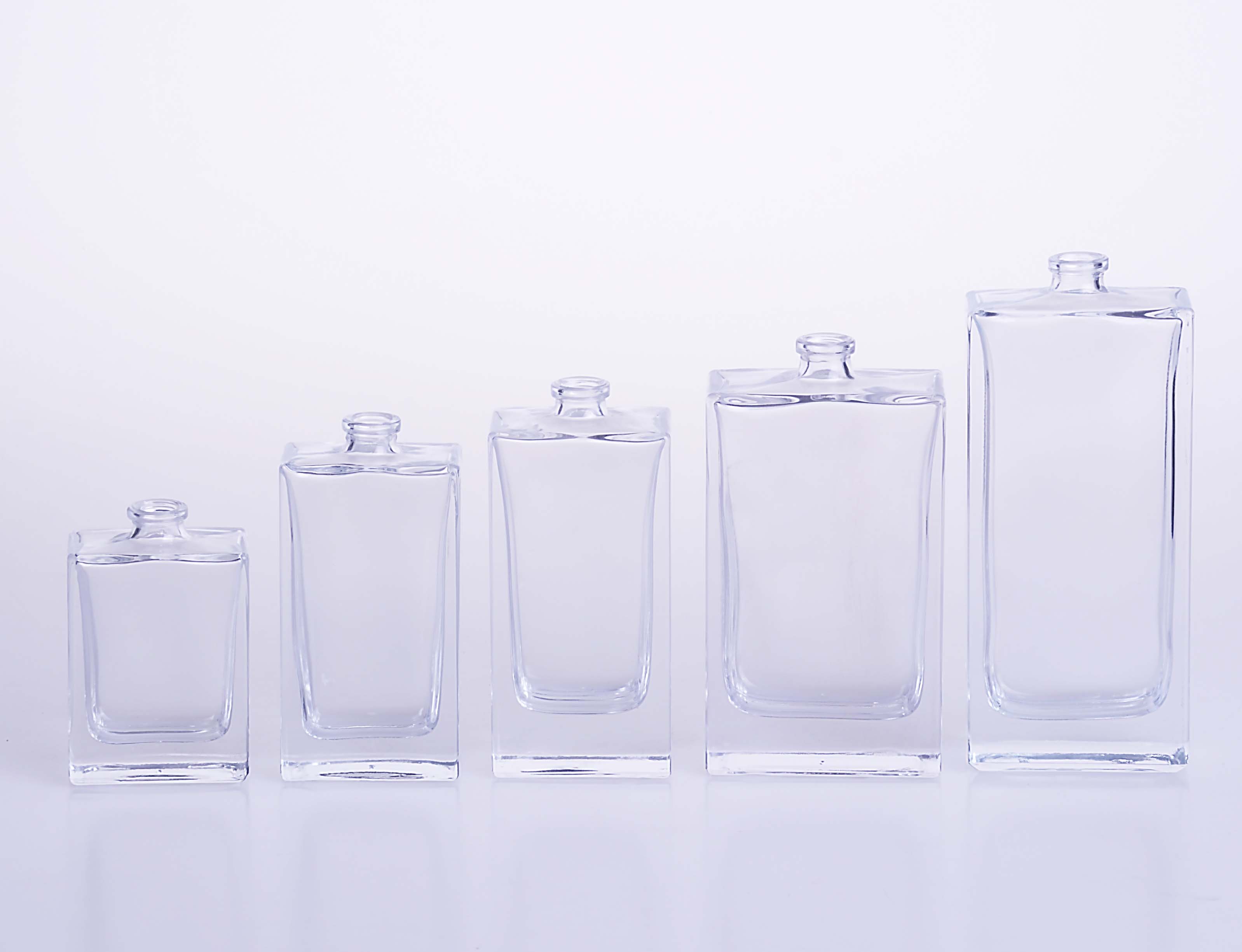 30ml 40ml 60ml 100ml Customized Flat Square Shaped Glass Perfume Bottle 