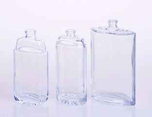 70ml 100ml Customized round Flat Shaped Glass Perfume Bottle 