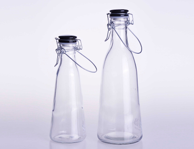Milk Drinks Water Bottle with Ceramic Lid