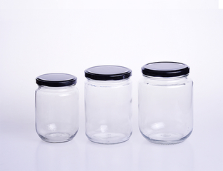 Round Pickles Container Glass Jar