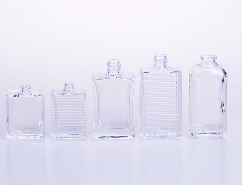 20ml 50ml 60ml Customized Flat Square Shaped Glass Perfume Bottle 