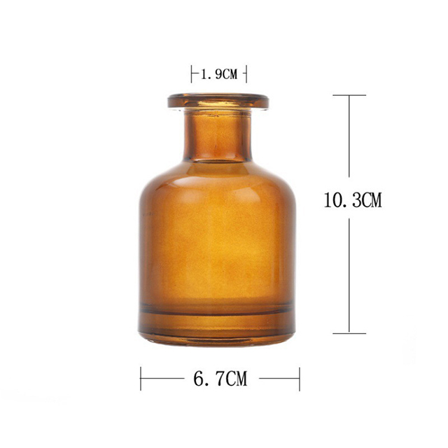 150ml 250ml Home Decoration Frosted Clear Amber Glass Aromatherapy Bottle
