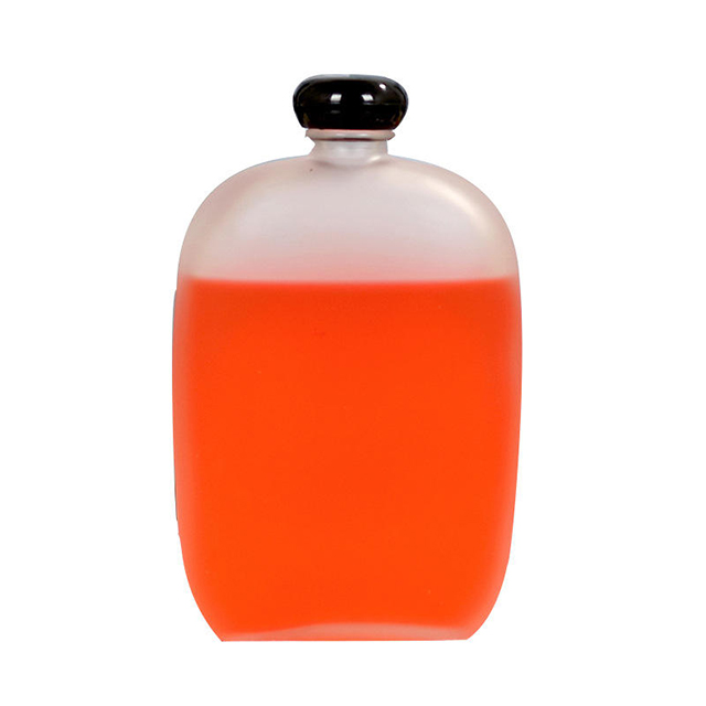 100ml 125ml 200ml 250ml 350ml 500ml Flat Square Frosted Glass Beverage Bottle with Screw Cap