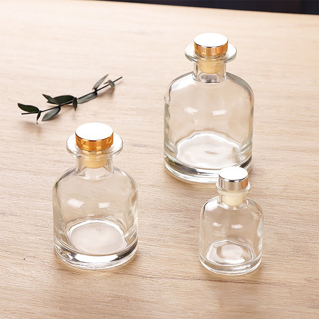 50ml 100ml 150ml 250ml Transparent Polymer Filled Glass Diffuser Bottle